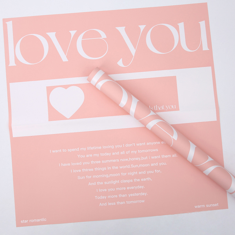 Eternal Cynthia Bouquet Geschenkpapier