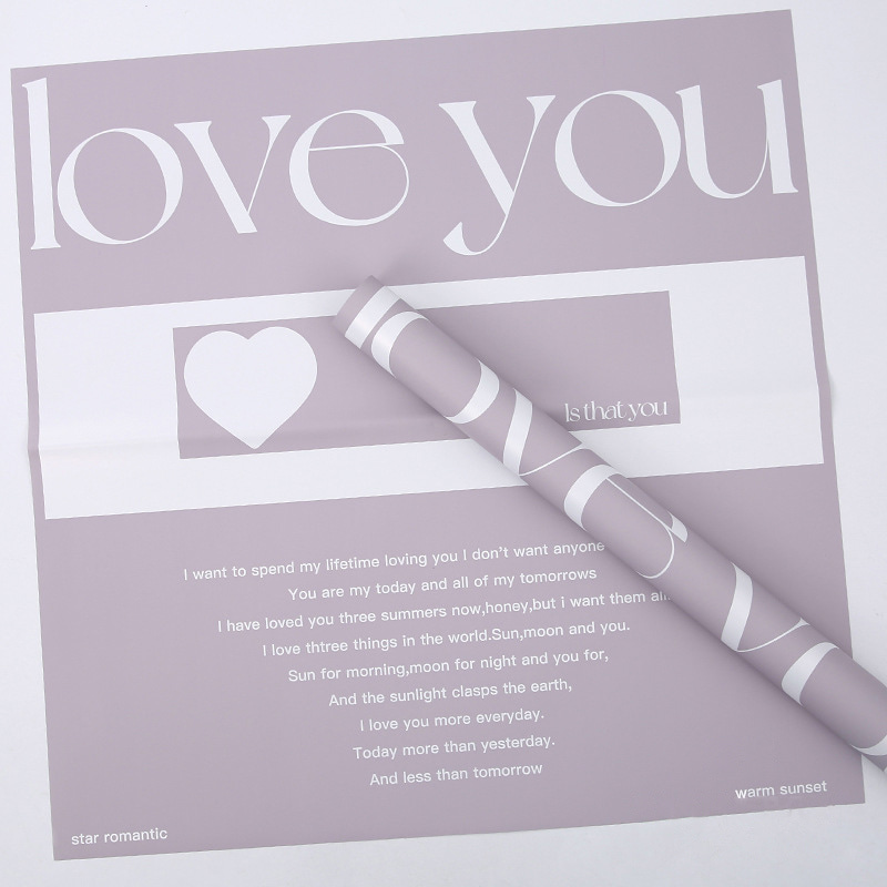 Eternal Cynthia Bouquet Geschenkpapier