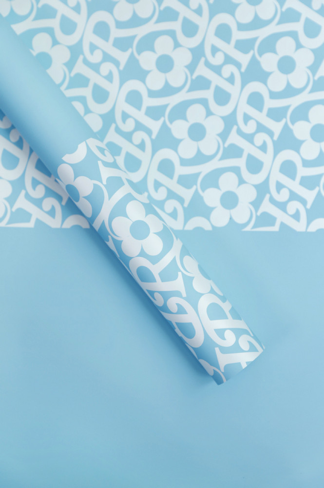 Blumen-Geschenkpapier mit mattem Film-Blumenmuster
