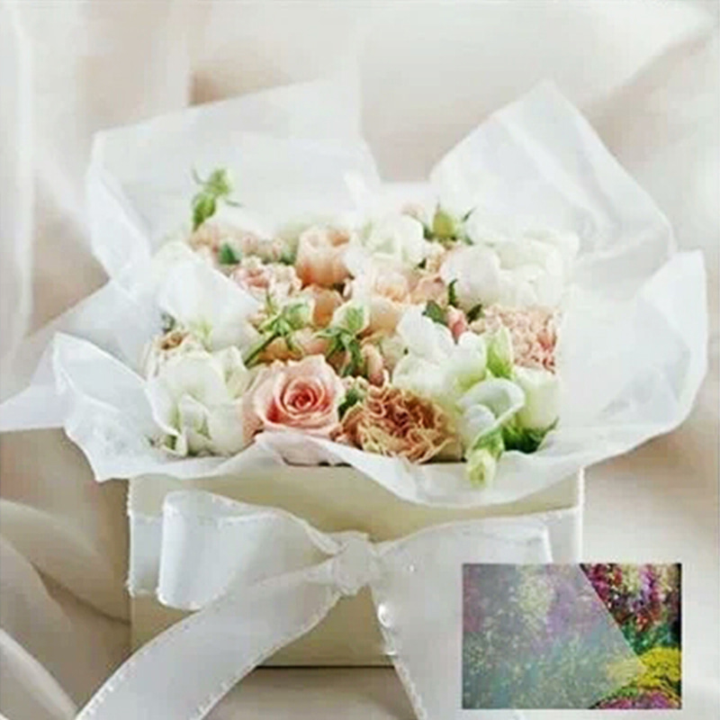 Buntes Schneebirnenpapier-Blumen-Geschenkpapier