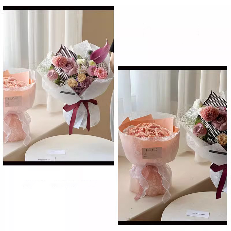 Nuosha-Blumen-Geschenkpapier in verschiedenen Mustern und Stilen