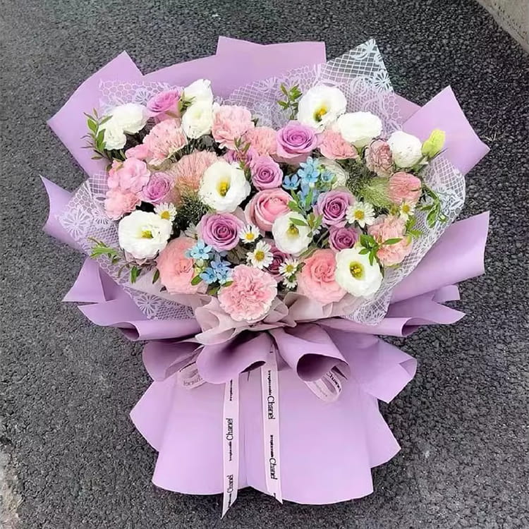 Nuosha-Blumen-Geschenkpapier in verschiedenen Mustern und Stilen