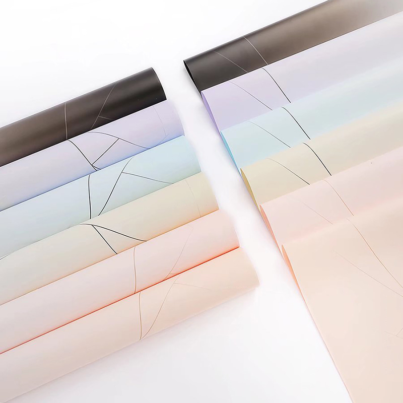 Verdicktes, undurchsichtiges Blumenpapier aus Kunststoff