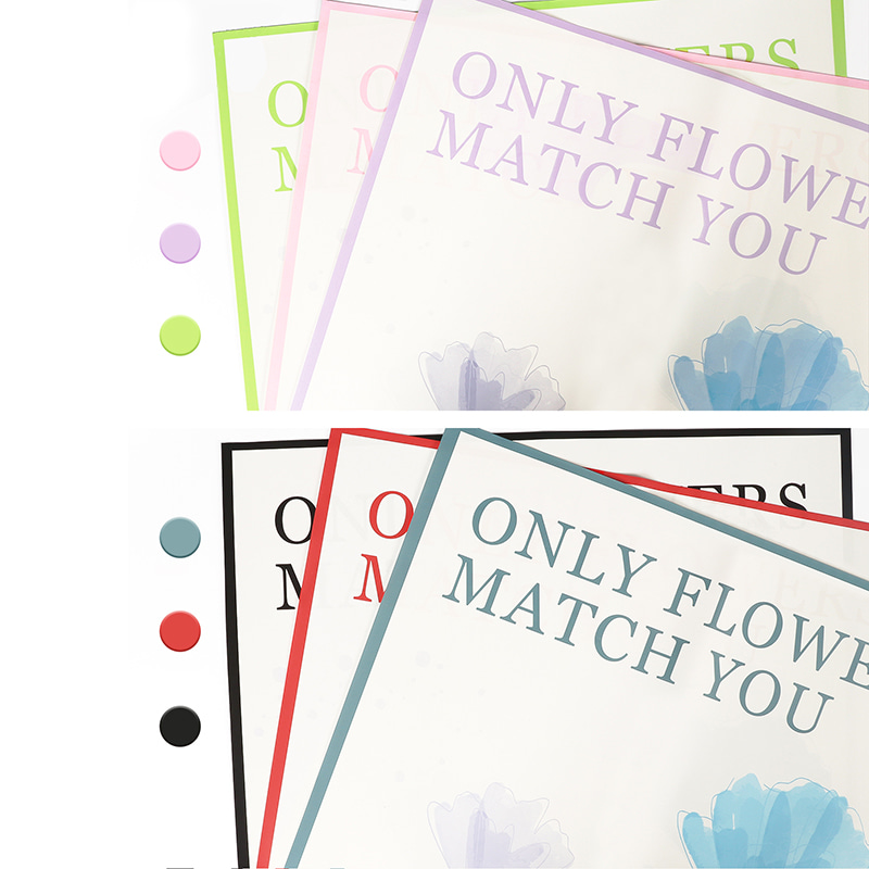 Englisch bedrucktes Blumen-Geschenkpapier