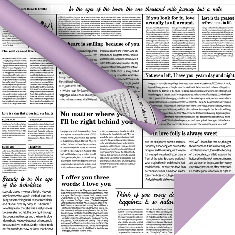Englisches Zeitungsblumen-Geschenkpapier