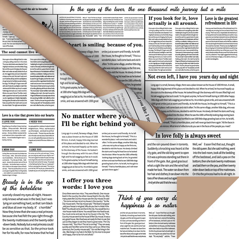 Englisches Zeitungsblumen-Geschenkpapier