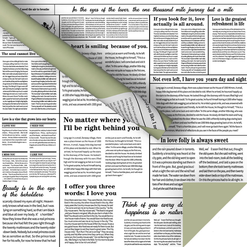 Englisches Zeitungsblumen-Geschenkpapier