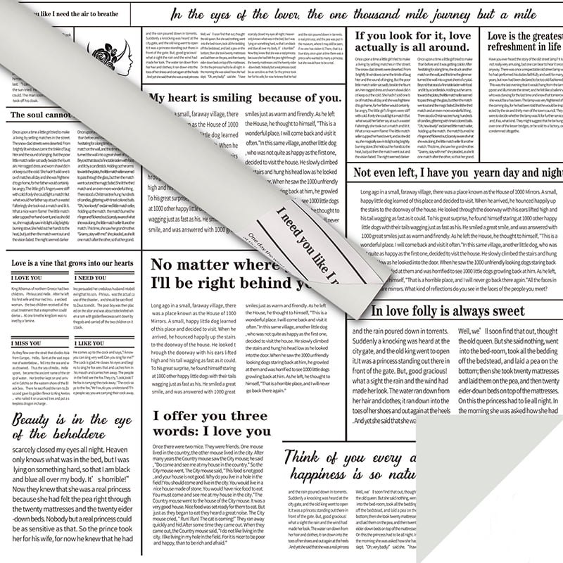 Englisches Zeitungsblumen-Geschenkpapier