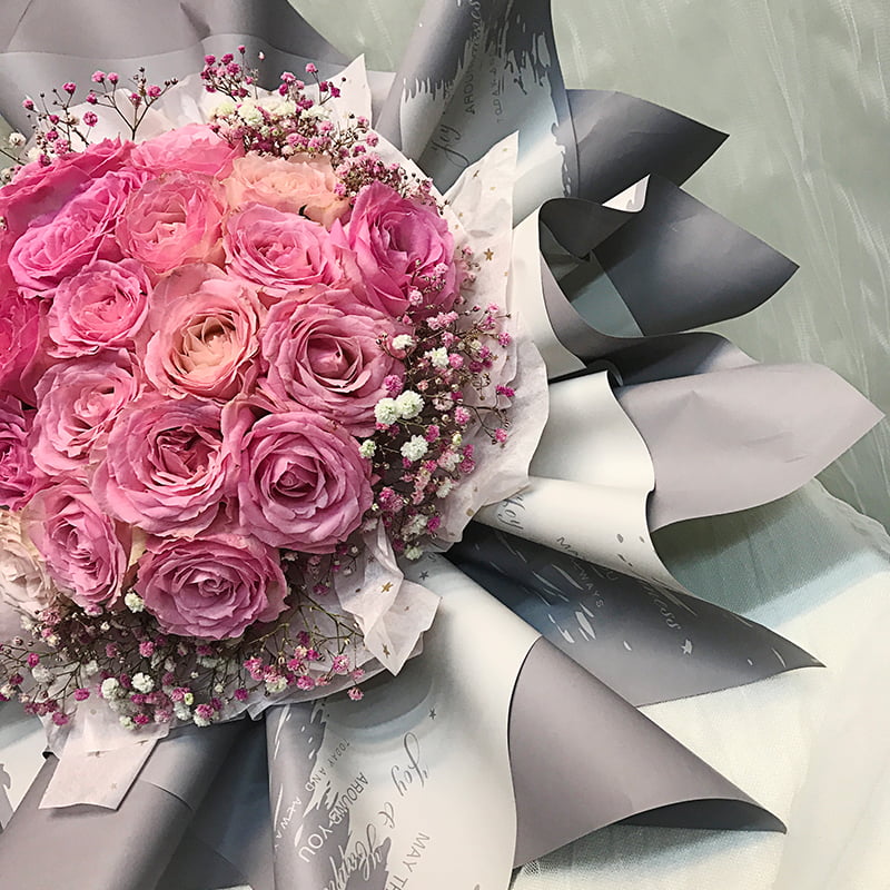 Wasserfestes Blumenpapier aus Kunststoff mit Marmormuster