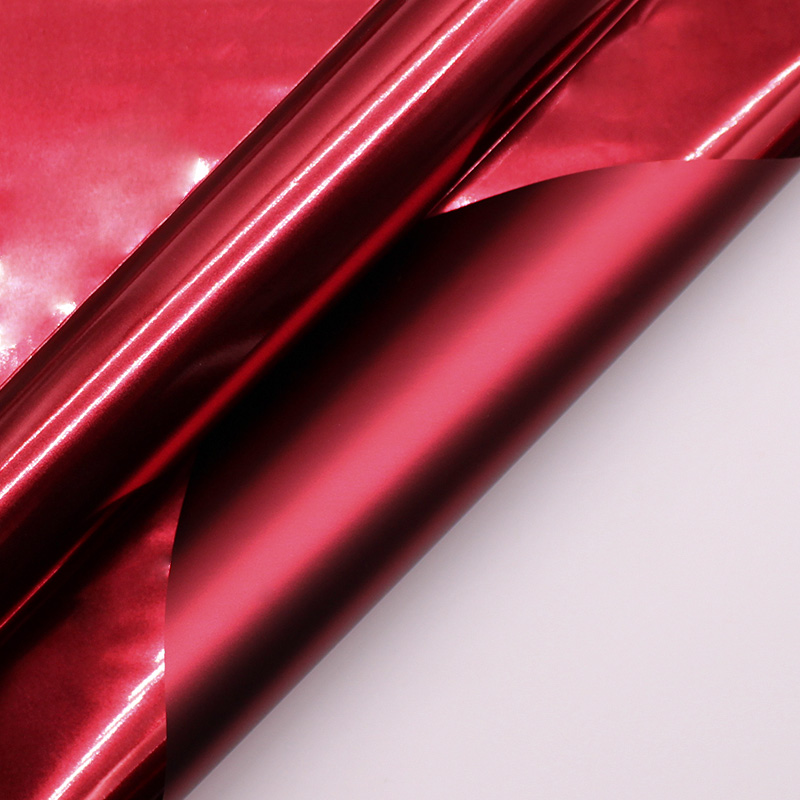 Doppelseitig schimmerndes Metallic-Folienstrauß-Geschenkpapier