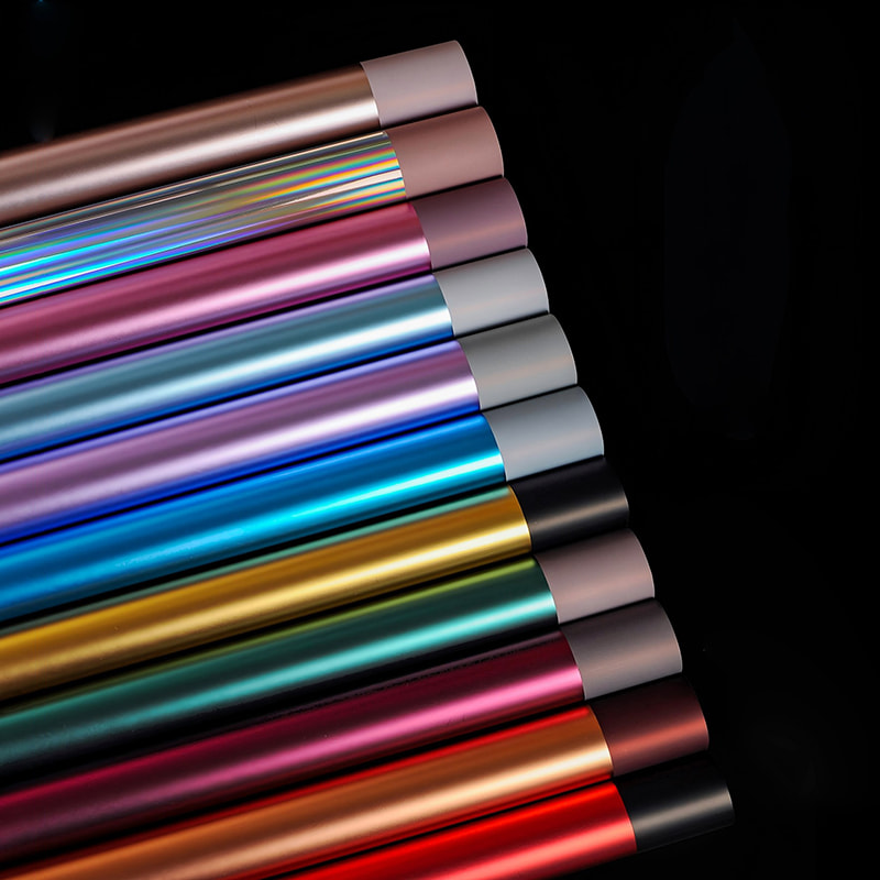 Heavy Metal Light Shadow Bouquet Geschenkpapier