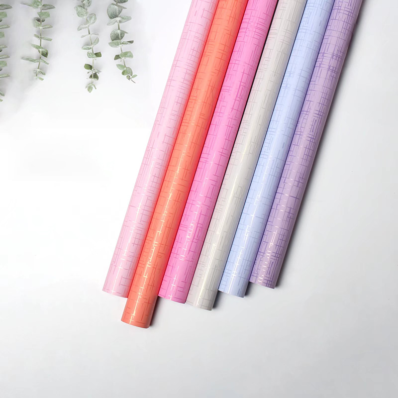 Einfaches strukturiertes Blumenstrauß-Geschenkpapier