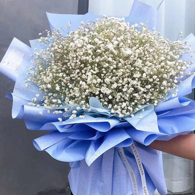 Einfaches strukturiertes Blumenstrauß-Geschenkpapier