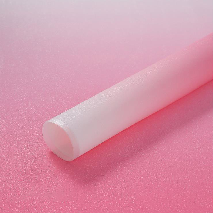 Eisnebel-Geschenkpapier mit Farbverlaufsfolie für Blumenstrauß