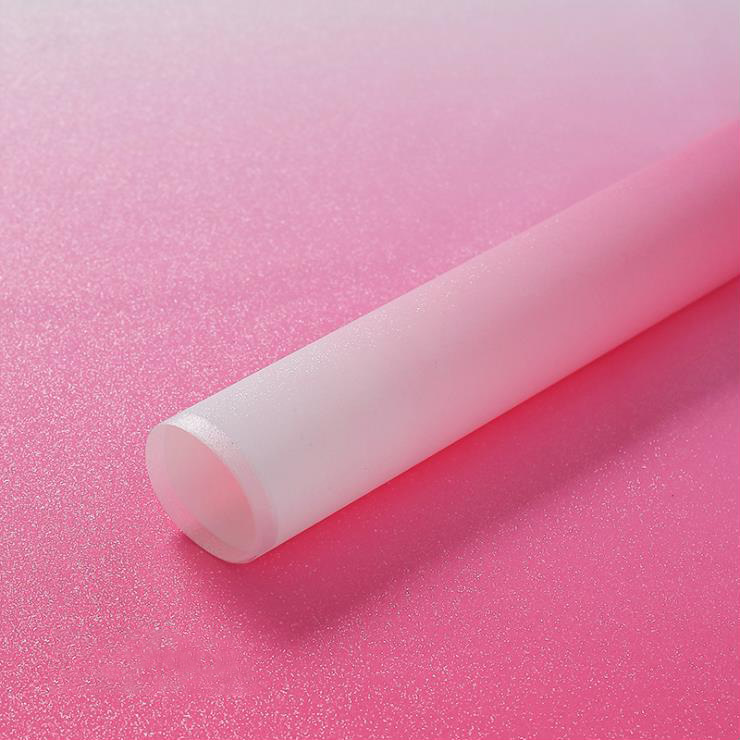 Eisnebel-Geschenkpapier mit Farbverlaufsfolie für Blumenstrauß