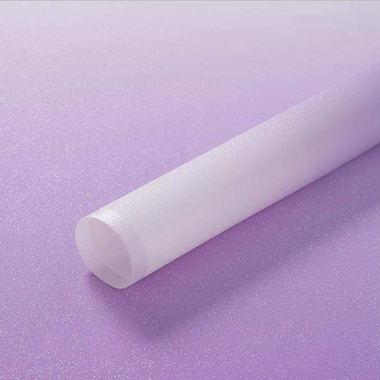 Eisnebel-Geschenkpapier mit Farbverlaufsfolie für Blumenstrauß