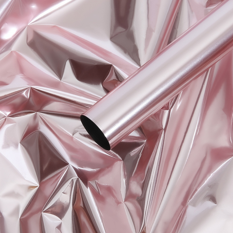 Einfarbiges, verspiegeltes Blumenstrauß-Geschenkpapier