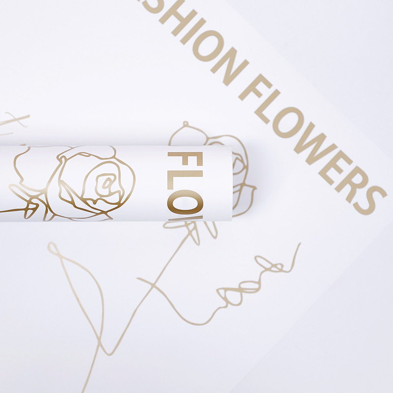 Flower Love-Bouquet Geschenkpapier mit Rosenmuster