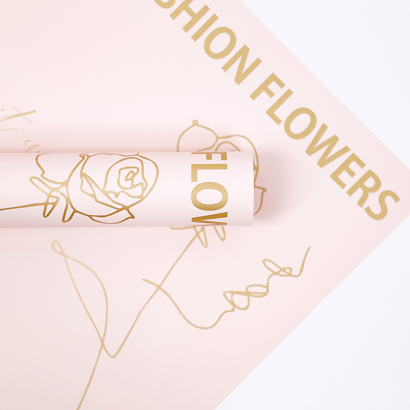 Flower Love-Bouquet Geschenkpapier mit Rosenmuster